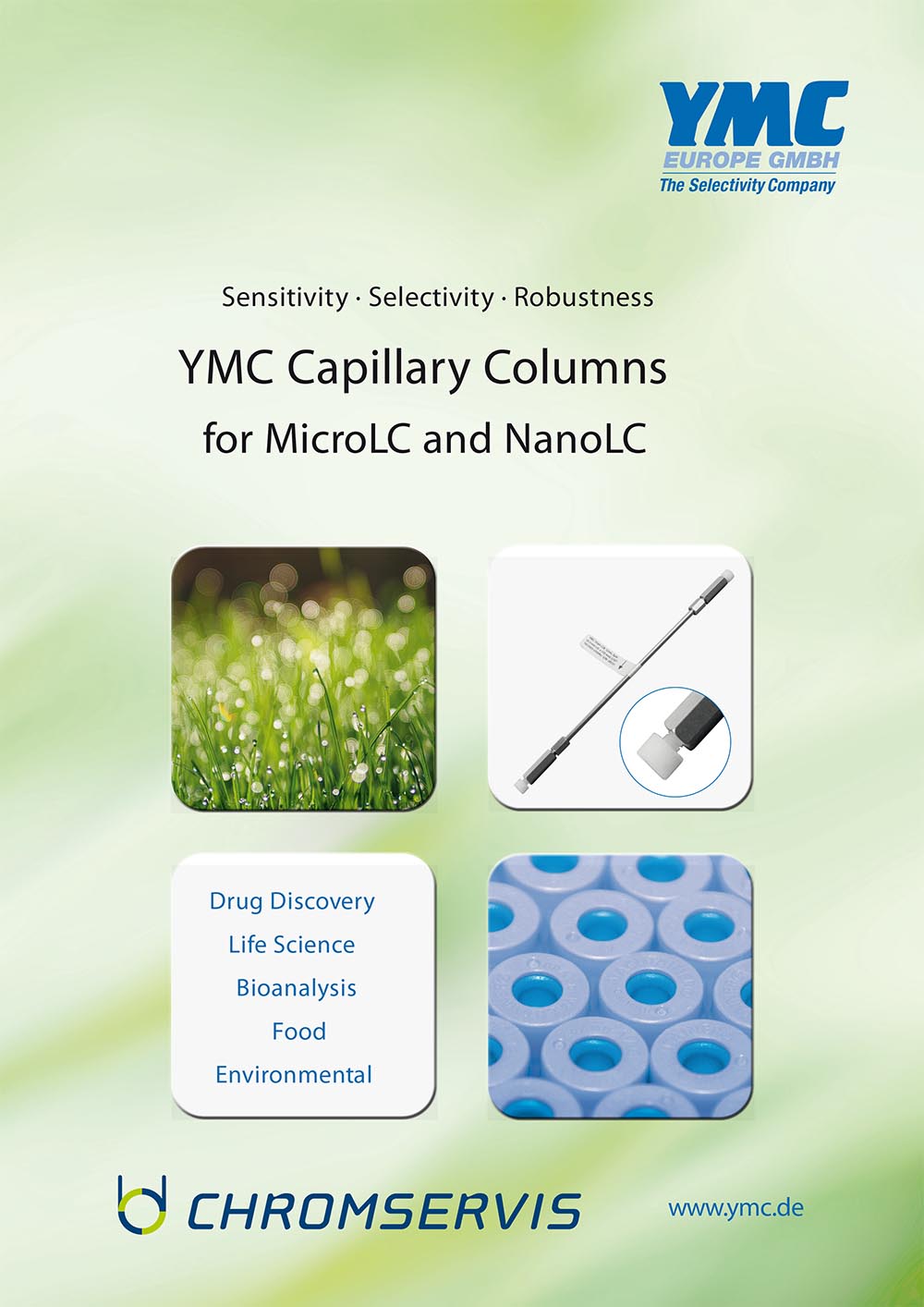 YMC capillary columns for MicroLC/NanoLC