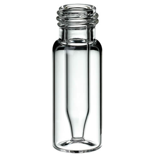 300 µl šroubovací mikrovialka s fixním inzertem, čirá, 12 x 32 mm, 100ks