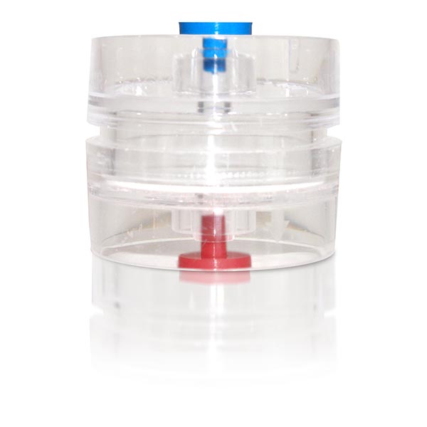 SureSeal Certified Lek-free Cassette, 25 mm, 2-piece, Styrene, clear, 50pcs
