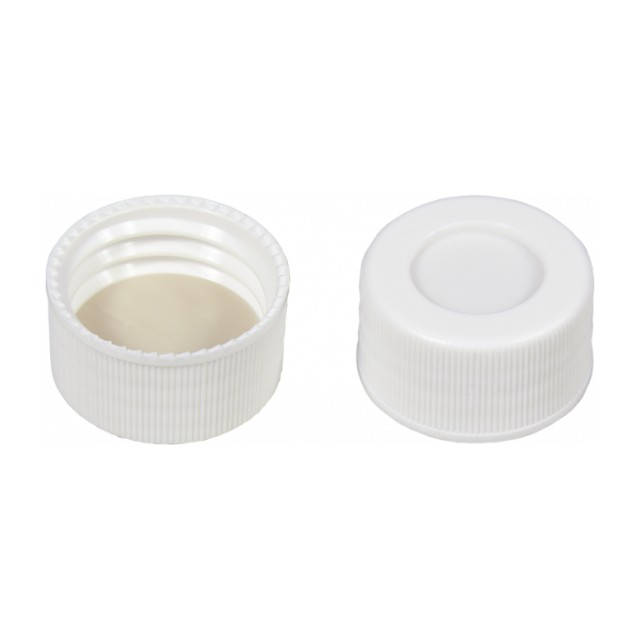 Plastic caps 24-400 with hole and seals PTFE / silicone for EPA vials, 100pcs