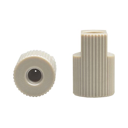 Adapter, PEEK, 10-32 female to M6 female