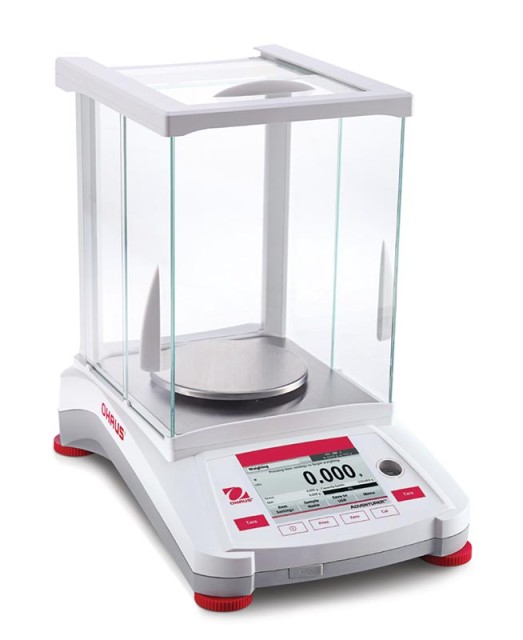 Laboratory scales Adventurer®Precision model AX223M, weighing 220g, readability 1 mg, internal calibration