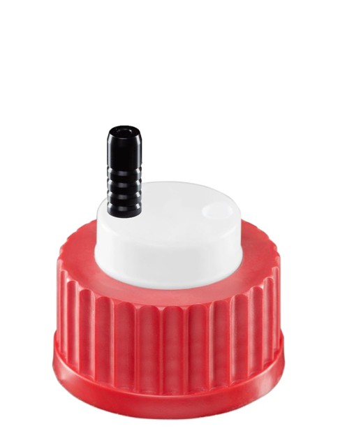Waste VISION Safety Cap with 2 ports for GL45 bottles