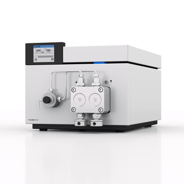 BlueShadow 80P high pressure pump, 100 ml/min, 400 bar, titanum RFID pump head, actvie piston seal wash