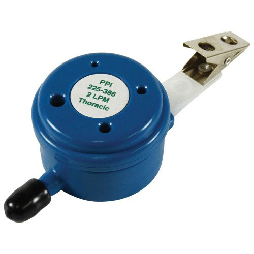 Preloaded Disposable Thoracic PPI (blue), 2 L/min, plastic, one time use, with filters