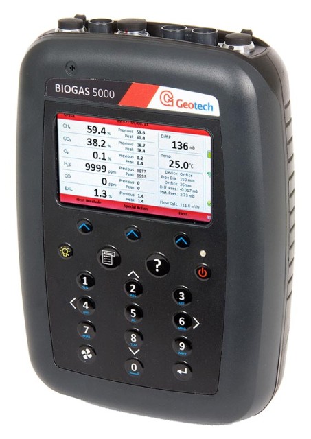 Analyzer Biogas 5000 with sensors CH4/CO2/O2/H2S (5000 ppm), non-bluetooth