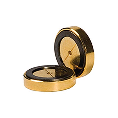 Inlet Flip Seal, Dual Vespel, 1.2mm, Gold Plated, 10pcs