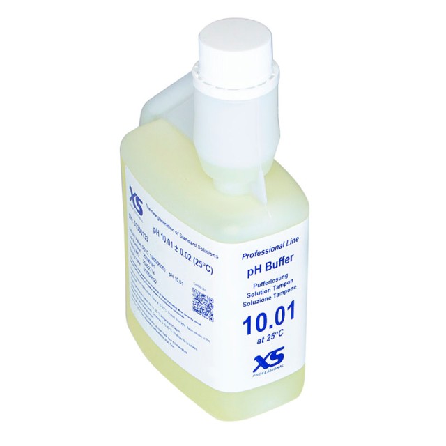 XS Buffer Solution pH 10,01 ± 0,02 / 25°C yellow with DAKKS certificate, 1x500 ml