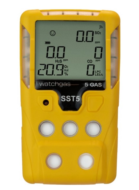 WatchGas SST5 - LEL NDIR/O2/CO/H2S/NH3 (No H2 or C2H2)
