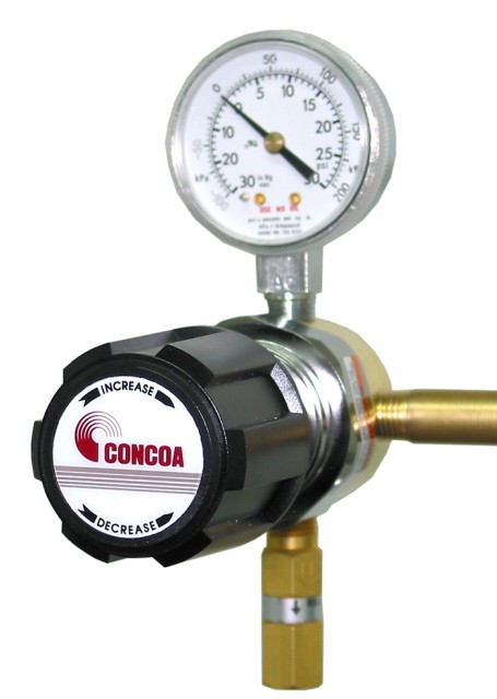 Regulator, Chrome-Plated Brass Barstock, Single Stage, 4-port configuration, series 403