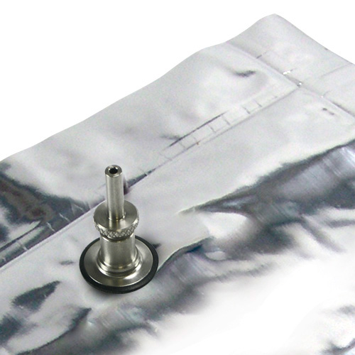 FlexFoil Plus bags with single SS Fittings, 5 l, 10 pcs