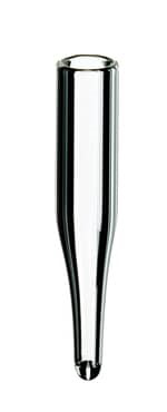 Conical insert for wide-neck vials, 100-250ul, glass 6 x 31 mm, without plastic feet, 100 pcs.