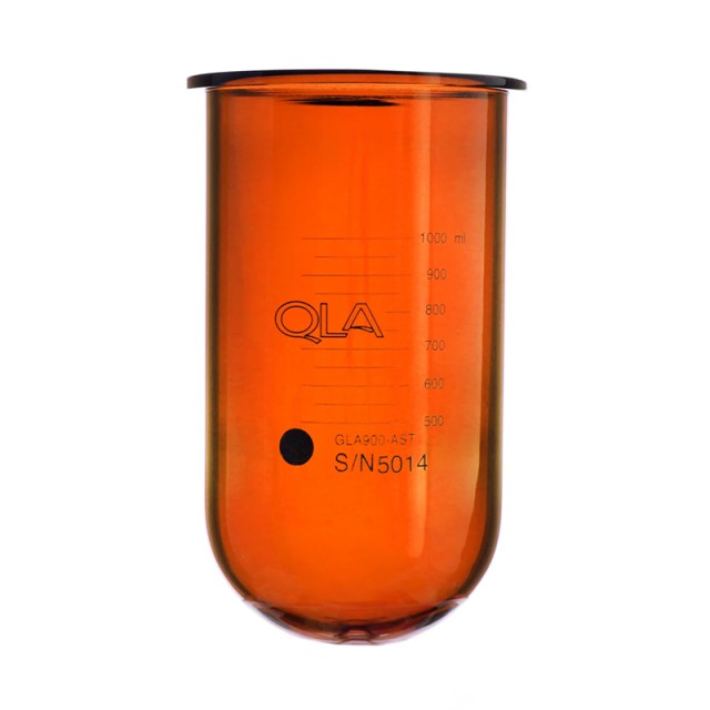 1000ml Amber Glass Vessel, for Sotax AT7, Serialized