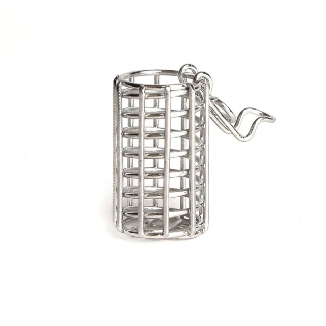 Japanese Pharmacopeia Cage Style Basket Sinker, 316 SS, .47" (12mm) D x 1.00" (25.4mm) L capacity
