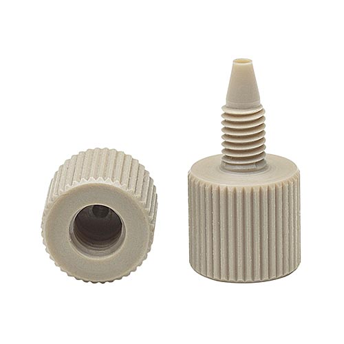 Adapter, PEEK, M6 female to 10-32 male