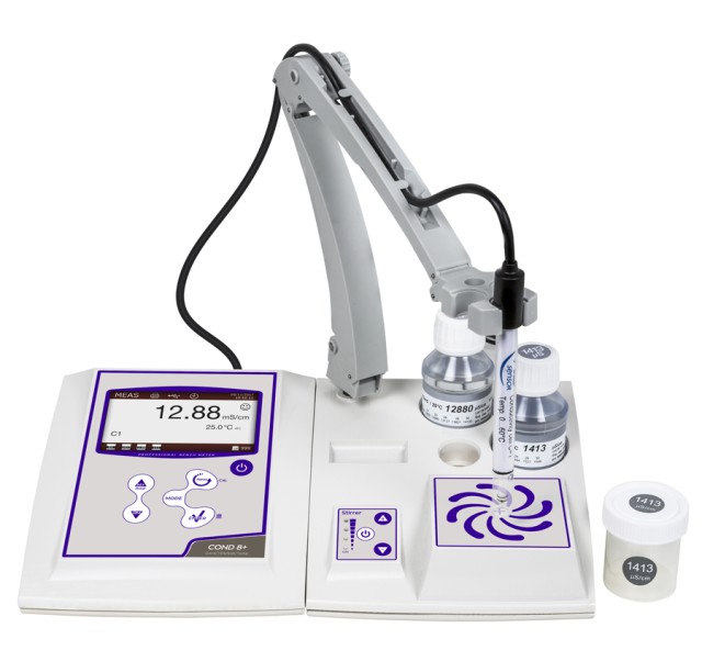 COND 8 Pro DHS kit excl. conductivity cell, incl. conductivity standards, cell holder and accessories (without stirrer)