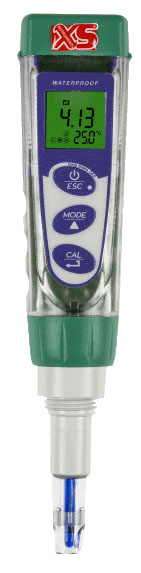 pH 5 tester kit, incl. 1 extra cap for calibration, pH 4 and pH 7 buffers