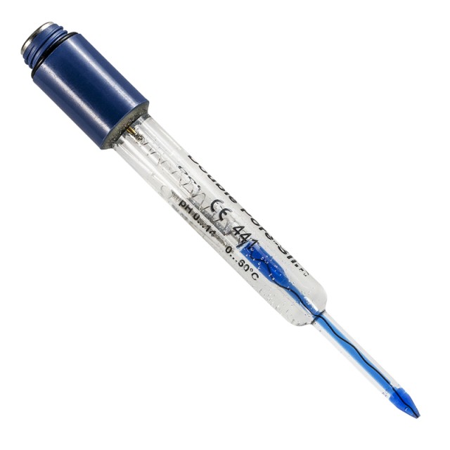 Glass pH electrode 2 PORE SLIM, 2 diaphragms open pore, S7 connector