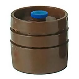 SureSeal Certified Lek-free Cassette, 37 mm, 3-piece, Styrene, opaque brown, 50pcs