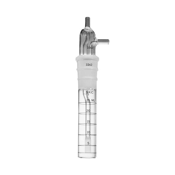 IMPINGER, glass, 25ml, fritted nozzle