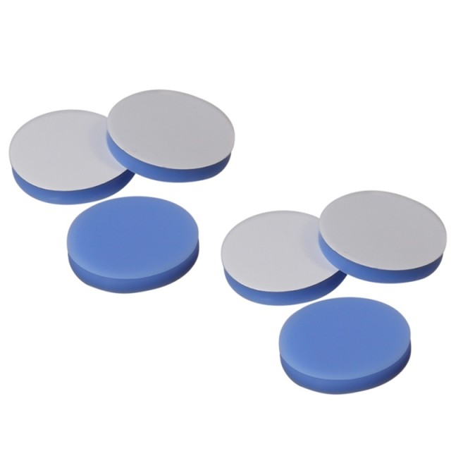 PTFE/Translucent Blue Silicone septa18mm, thickness 3mm, 100ks