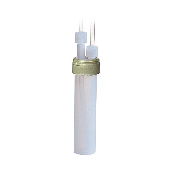 PFA IMPINGER 60ml with two 1/4" verttical ports