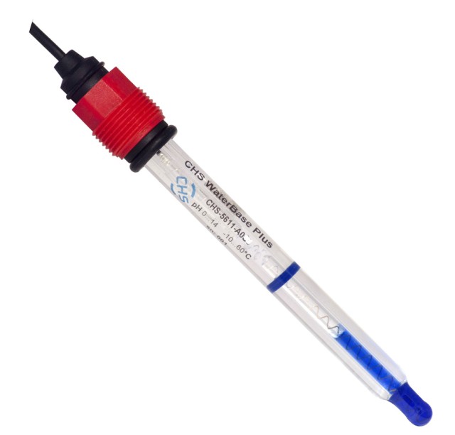 CHS WaterBase Plus 120 mm, fixed cable 5 m, BNC connector - process sensor