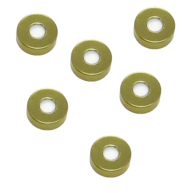 Magnetic crimping caps 20mm with PTFE / silicone septa, 1000pcs