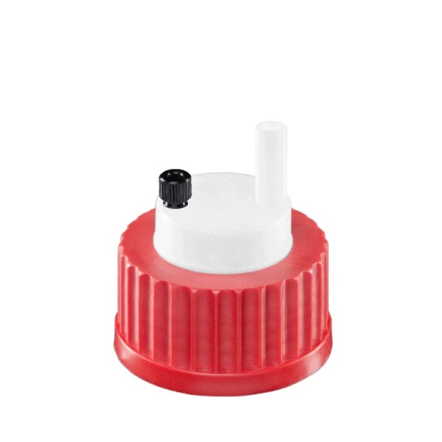 Bezpečnostní uzávěr VISION pro eluent a závit  GL45 VISION Safety Cap se 2 porty