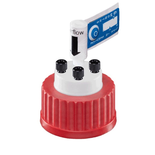 Bezpečnostní uzávěr VISION  pro eluent a závit GL45 s 4 porty