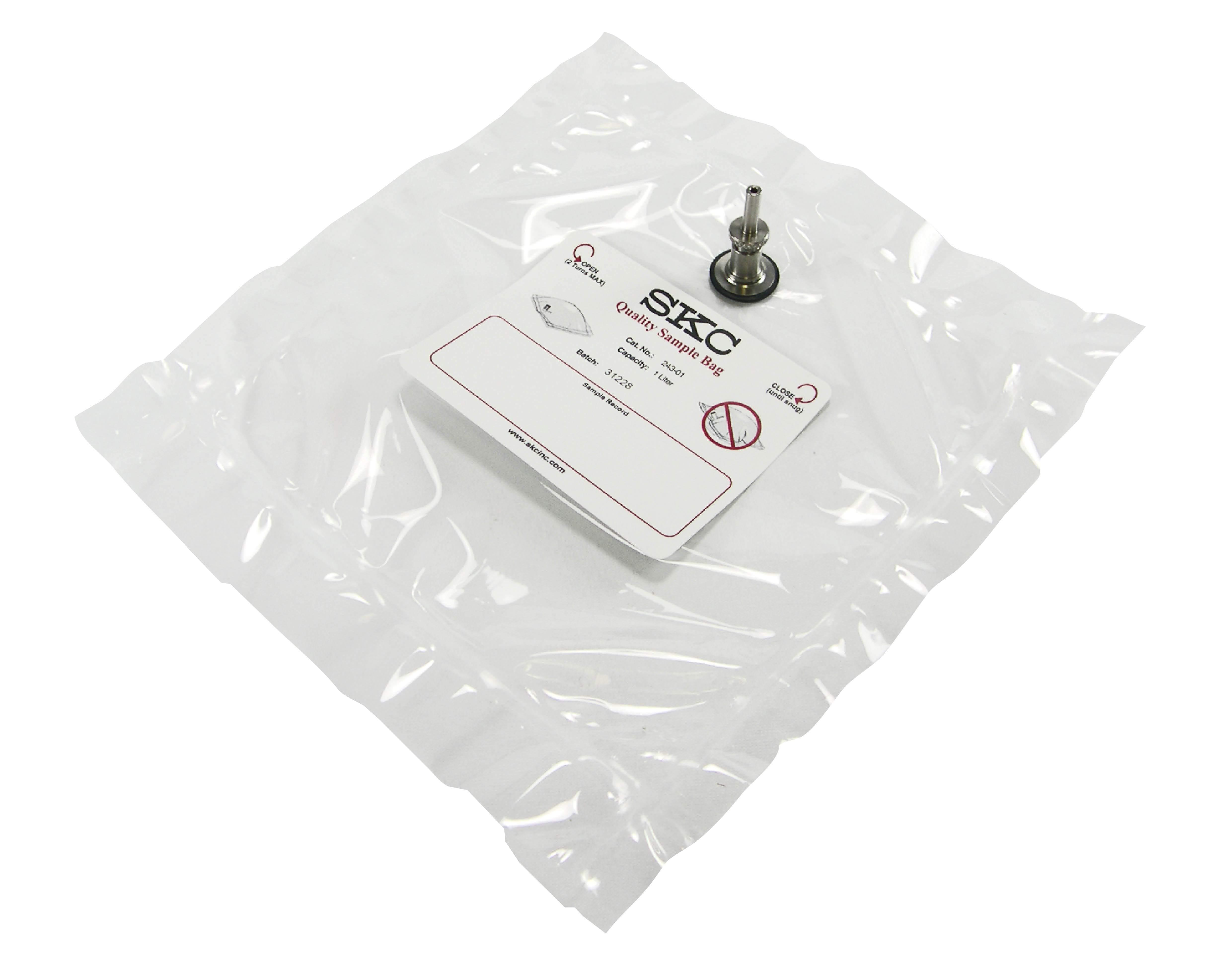Tedlar bags with single SS Fittings, 1 L, 10 pcs Products