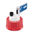Eluent GL45 VISION Safety Cap prep (1/4'') with 2 ports
