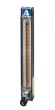 Single tube flowmeter, Aluminum end fitting , Valve CV, 1/8"