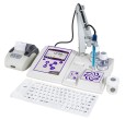 COND 80+ kit with conductivity cell CHS CondiLab 22P, standard solutions, electrodes stand, soft keypad and accessories. Without stirrer.