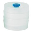 Kazeta SureSeal pro filtr 37 mm, 3-dílná, bílý matný polypropylen, s kontrolou těsnosti, 50ks