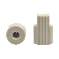 Adapter, PEEK, 10-32 female to M6 female