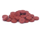 Septa Ultra LB red for GC THERMO, 17mm, Center Guide, 400°C, 50 pcs